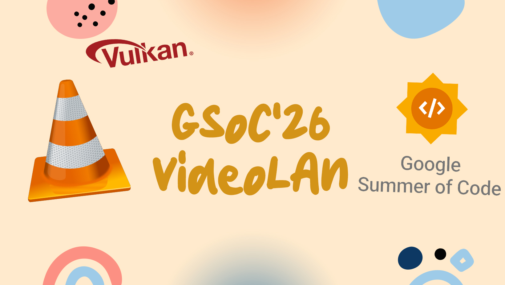 Comparing a standard CPU video pipeline with a zero-copy GPU pipeline, featuring the VLC and Vulkan logos