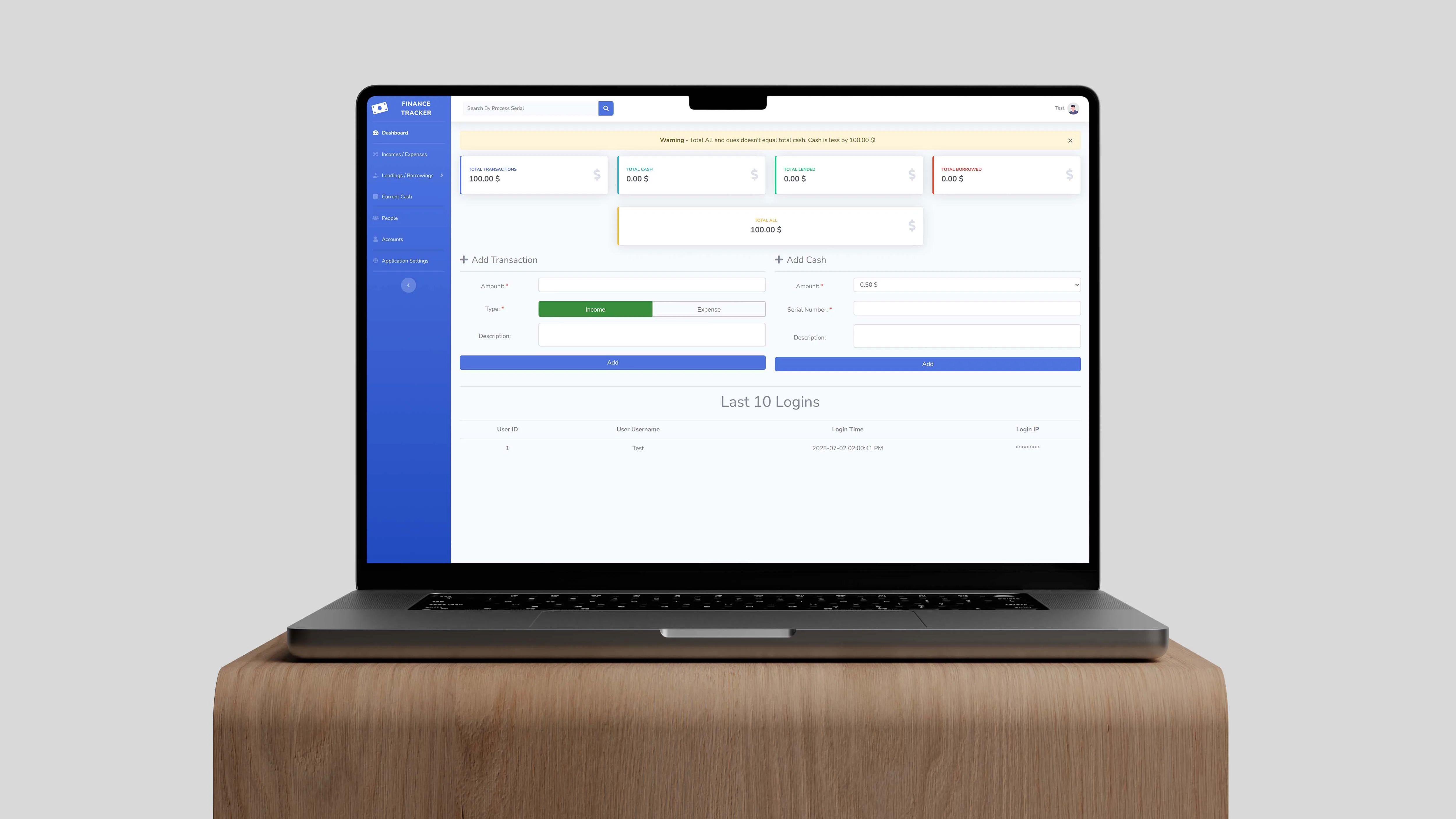 Finance Tracker Image